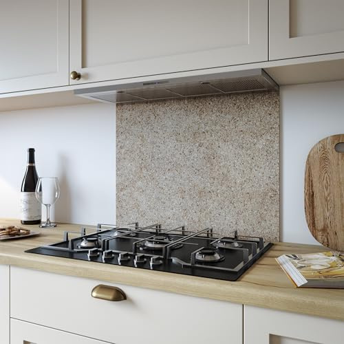 Natural Terrain Kitchen Splashback Panel, Heat Resistant Aluminium Splashback, Modern Kitchen Wall Protector, Easy Clean,Easy Installtion 600x800mm
