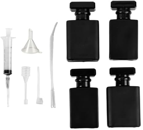 Kaiyzo 4 Pezzi 30ml & 50ml Porta Profumo da Viaggio, Atomizzatore Profumo Ricaricabile Boccette Profumi Vuoti con Pipette e Tramoggia, Spruzzino per Viaggiare, Festa, Vita Quotidiana