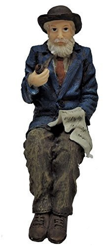 Melody Jane Puppenhaus Old Man mit Sitzender 1:12 Menschen Harz Figuren