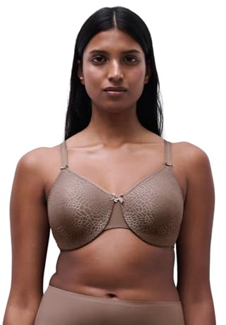 Chantelle C Magnifique Seamless Unlined Minimizer Sujetador Moldeado, Opaco, marrón Avellana, 40D para Mujer