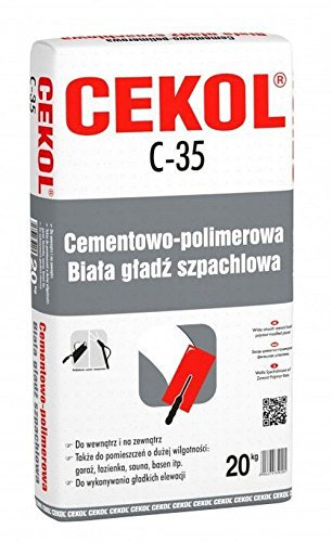Cemento a base esterna intonaco Cekol C-35 bianco 20 kg