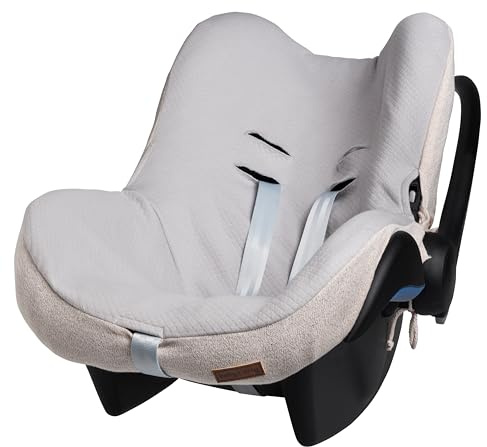 Baby's Only - Bezug Babyschale Sparkle - Gruppe 0+ - Babyschalenbezug aus Baumwolle - Subtilen Glitzerelemente - Schonbezug für Autositz - 3-Punkt-Gurte - Kindersitzbezug - Gold-Elfenbein Melee | Bezug für Babyschale - Geeignet für Maxi-Cosi - Atmungsaktiv - Für Kindersitze mit 3-Punkt-Gurt - Gruppe 0