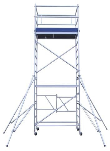 Alumexx Eco - Line Klappgerüst Module A+B+C - Fahrgerüst - Geeignet Für Privatgebrauch - Klappgerüst - Rollgerüst - Zimmergerüst - Klasse 2 - Aluminium - 5.8m Arbeitshöhe