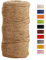 JeogYong Jute-Schnur, 2 mmx100 m, naturfarben, Jute-Schnur, 3-lagig, Gartenschnur, Küchenschnur, dickes Juteseil für Dekoration, Floristik, DIY, Bündelung, Verpacken von Geschenken (braun)