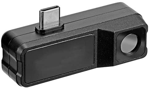 UNI-T Caméra thermique infrarouge - Android USB-C MicroUSB Résolution IR 120 x 90 Multi-usage Qualité professionnelle Avec câble d'extension d'application pour Micro USB UTi120Mobile, Noir