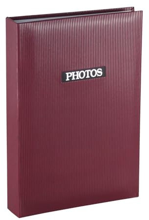 Style Fotoalbum für 300 Fotos in 10x15 cm Einsteck Foto Memo Album Buchalbum: Farbe: Rot