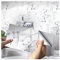 Marble Tile Stickers for Bathroom Kitchen New PVC Waterproof Oil Proof DLY Self Adhesive Stick Blacksplash Tile Wall Stickers Home Decor 12x6 Inches 32pcs