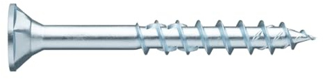 Würth ASSY 4 CSMP Spanplattenschraube 5x120mm, 100St/Pack Stahl verzinkt, blau passiviert, Teilgewinde, Senkfrästaschenkopf - RW 20 Neue Generation