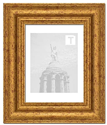 Barock-Bilderrahmen Margaux Gold Antik 29,7 × 42 cm A3 Echtglas Antireflex 2mm massiv elegant stabil