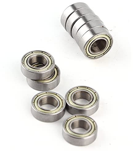 10 piezas 688ZZ Rodamientos de Bolas Miniatura, Rodamiento de Metal de Doble Blindaje, para monopatines, Scooters, Patines en línea(8x16x5mm)