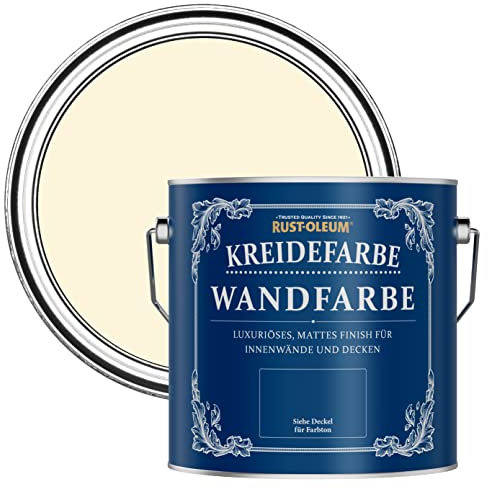 Rust-Oleum creme Wand- und Deckenfarbe in mattem Finish - Gebrochenes Weiß 2.5L