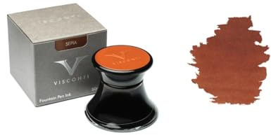 Encrier en verre Visconti Sepia 50 ml