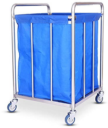 YOtat Carro Clasificador De Cesto para La Colada Mediano para Baño, Juguetes para Niños Y Hospitales Industriales - Carro De Limpieza Resistente con Ruedas Y Ruedas (Cuadrado)