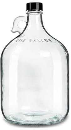 ANZAGA Klarglaskrug mit Deckel,1gallon/4 Liter