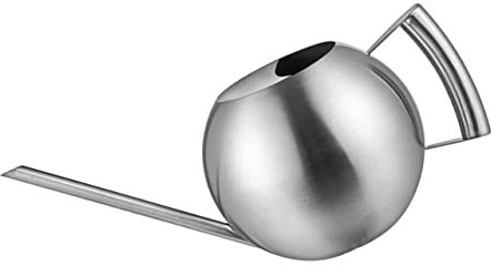 POPETPOP Arrosoir À Poignée Ergonomique en Acier Inoxydable pour Plantes 1 Litre