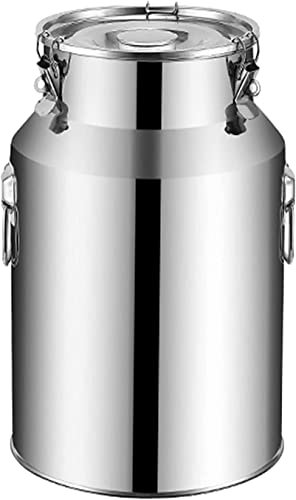 ZGYOZMNG Cubo hermético de Acero Inoxidable 201 para Lata de Leche, Cubo para Vino, Olla para lácteos, Jarra para té, Ideal para Transportar líquidos, Buen Rendimiento de Sellado (8 L) (100 L)