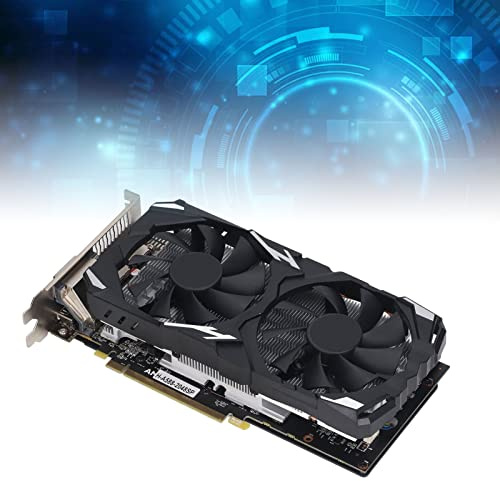 RX 580 8GB Grafikkort, 256-bitars 2048SP GDDR5 grafikkort, Twin Freeze-fläktar Datorgrafikkort för Kontor och Spel (RX580 8GB GDDR5 256BIT)
