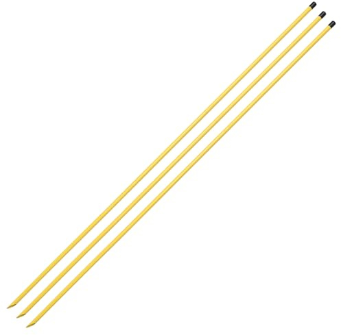 FASTDEPLE Golf Richtungsstab Swing Sticks, 3 Stück Alignment Sticks Golf, 147 cm Golf Trainingshilfen Golfübungsstangen, Klappbarer Golf Ausrichtungsstab zum Zielen und Putten Trainer