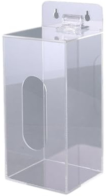 dijiusidy Acrylic Wall Mount Organizer For Glove And Mask Storage Glove Dispenser Wall Mounted Mask Dispenser Box Holder, 1 Grid