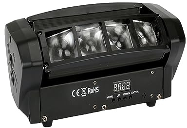 Strobo Discoteca, Moving Head Light 8x10W LED Beam DJ Light Controllo del Suono RGBW e DMX-512 for Party Bar Festival Disco Show Wedding Event Stage per Feste da Ballo DJ di Compleanno Karaoke
