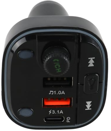 Namvo Bluetooth 5.3 Autoadapter, 2-in-1 Bluetooth FM-Transmitter [Zwei st?rkere Mikrofone] und Autoladeger?t, kabelloser Autoradioadapter, Freisprecheinrichtung