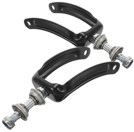 NULYLU 2pcs Wheelchair Front Wheel Bracket Replacement Metal Forks Bearings for Casters Maneuverability and Flexibility for Wheelchair Users