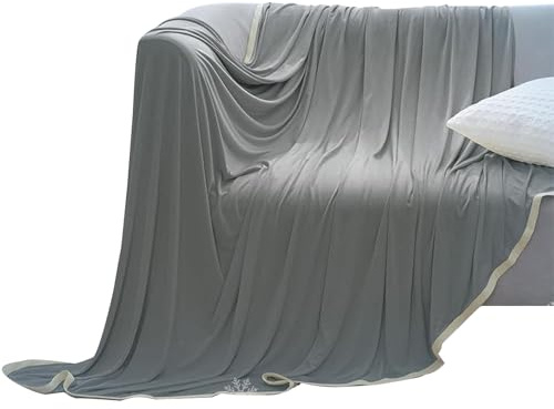 Smileshiney Coperta Rinfrescante Per Chi Soffre Il Caldo - Plaid Morbido Leggero Per L'Estate - Accessori da Viaggio Lavabili, Biancheria Leggera per Casa Studio e Hotel
