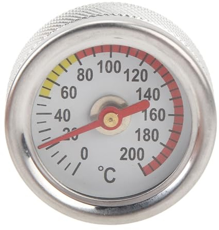 M20 x,5 Motoröltemperaturanzeige 0 bis 200 °C Einfache Installation Robustes Metall Motorradöltemperaturanzeige