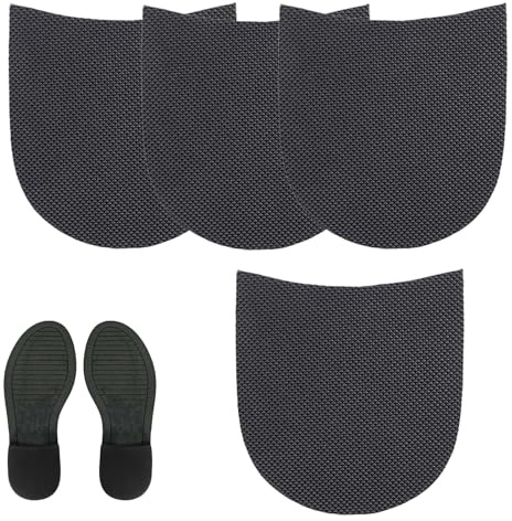 2 Paires De Semelles De Réparation Pour Talons De Chaussures En Caoutchouc, Épaisseur 5 Mm, Reparation Protecteurs Antidérapants, Thick Rubber Shoe Repair Shoe Pads Anti Slip Protector