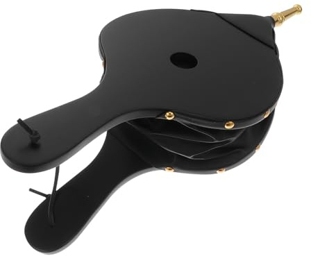 AUTSUPPL Manual Fireplace Bellows with Ergonomic Handle Compact Handheld Air Blower for Bbq Grills and Home Fireplaces Comfortable Grip for Fire Starting and Outdoor Use