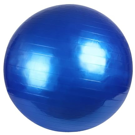 rongweiwang Palla da Yoga, Sedia da Ufficio Grande per Esercizi Uomo, Palla stabilità Premium per alleviare Il Dolore Lombare, Ginnastica, Antiscivolo, Anti-Scoppio, stabilità Donna, Blu, 75 cm