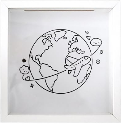 Scatola Dei Ricordi Di Viaggio - Decorazione Per Dei Ricordi A Tema Spaziale, Cornice Per Biglietti Per Concerti Con Fessura | Scatola Per Ombretti Con Esposizione Di Souvenir Avventurosi, Ve