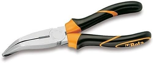 Beta 1164BM 200 - Pinze a becchi piatti lunghissimi piegati zigrinati impugnatura bimateriale