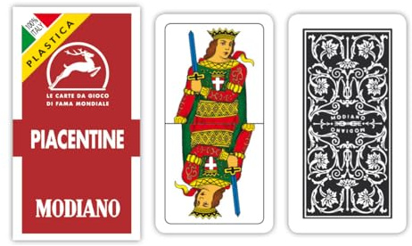 MODIANO Piacentine 81/10 - 100% Plastica - Carte da gioco regionali