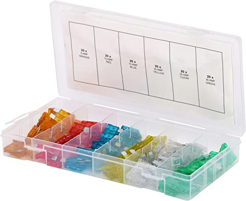 KS Tools 970.0250 Sortiment Kfz-Sicherungen,5-30A, Zink, 120-tlg.