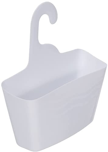 Douceur d‘Intérieur - Plastic Hanging Shower Basket 24 x 9.5 x 25.6 cm White