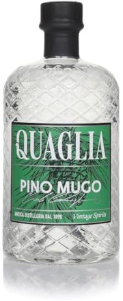 QUAGLIA - Pino Mugo - Liqueur herbales - 35% Alcool - Origine: Italie/Piémont - Notes boisées - A déguster pur ou en cocktail - 70 cl