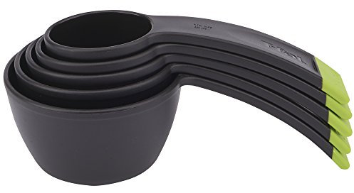 T-Fal 84066 Ingenio-Juego de Tazas medidoras, plástico, Negro
