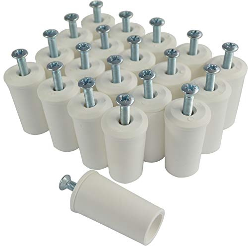 Rollladenstopper Anschlagstopper Rolladen, Weiß offen, 20 Stück (10 Paar)
