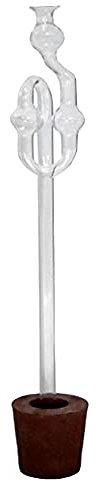 chomik Gärrohr aus Glas, Gärröhrchen mit Gummistopfen, Gärspund für Heimbrauerei, Gäraufsatz Set, Luftschleuse zur Weinherstellung & zum Bierbrauen, für 10 L / 15 L / 20 L / 25 L / 34 L Glasballons