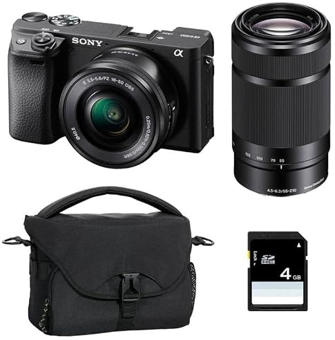 Kit Photo Personnalisé crée à l'aide de SONY Alpha 6400 Noir + 16-50 + 55-210 + Sac +