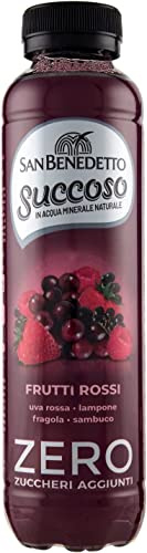 24 x San Benedetto Succoso Fruits rouges zero PET sans sucre 40cl jus de fruits