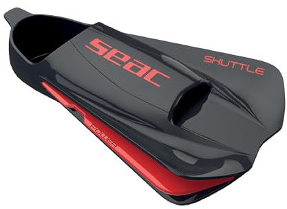 Seac Unisex Shuttle Schwimmflossen aus 100% Silikon, kurz, für Kraft- oder Cardio-Training