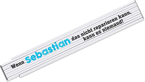 Zollstock Wenn Wunsch-Name es nicht reparieren kann, kann es niemand - schönes personalisiertes Geschenk für Papa, Opa & Kollegen | Geburtstag | Vatertag | Weihnachten | Einweihung | Hobby Heimwerker