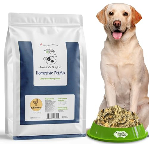 Healthy Dogma Homestyle PetMix Dehydrated Dog Food for Allergies - Freeze Dried, Raw, Homemade Dog Food (Homestyle PetMix with Chicken, 2 lbs)