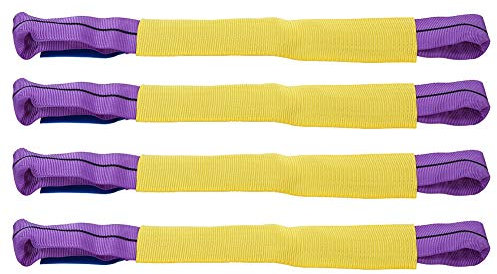 Soft Spanngurte Autotransport, 4pcs Spanngurt Befestigungsgurt, Auto Transport Zurrgurt Radsicherung PKW KFZ Trailer Reifengurt, für Transport, Fracht, Gepäck, Camping