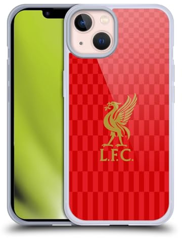 Head Case Designs Offizielle Liverpool Football Club Kit Gold Und Rot Liver Bird Gel Handyhülle Hülle [Militärischer Schutzgrad] Kompatibel mit Apple iPhone 13