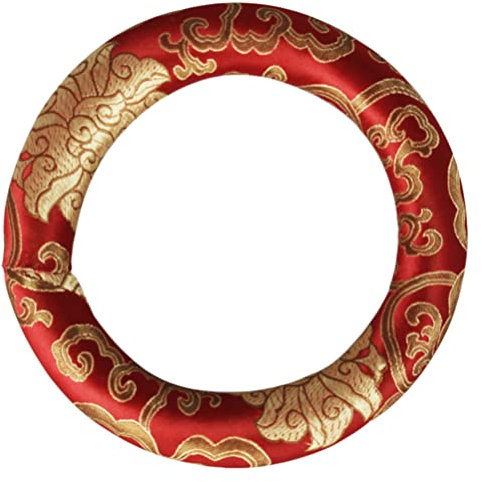 Meditationsschalendichtung Audio-Zubehör Tibetische Klangschalenunterlage Unterlegscheiben buddhistische Schalenunterlage Instrumentenkissen Handbuch Waschmaschine Musikschale