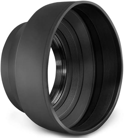 PARALUCE COLLASSABILE LENS HOOD 52MM 3in1 gomma collapsible rubber 3 in 1 cover cap tappo protezione obiettivo lente ottica 52 MM gomma