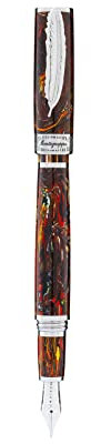 Montegrappa Wild Savannah Füllfederhalter aus Edelstahl und Montegrappite-Harz in der Farbe Sunset Federstärke: M, Länge: 13,9cm, ISWDR3SA